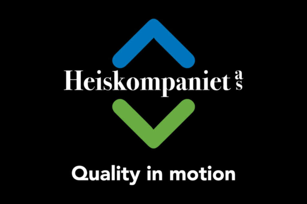 Heiskompaniet AS-logo med slagordet Quality in motion.